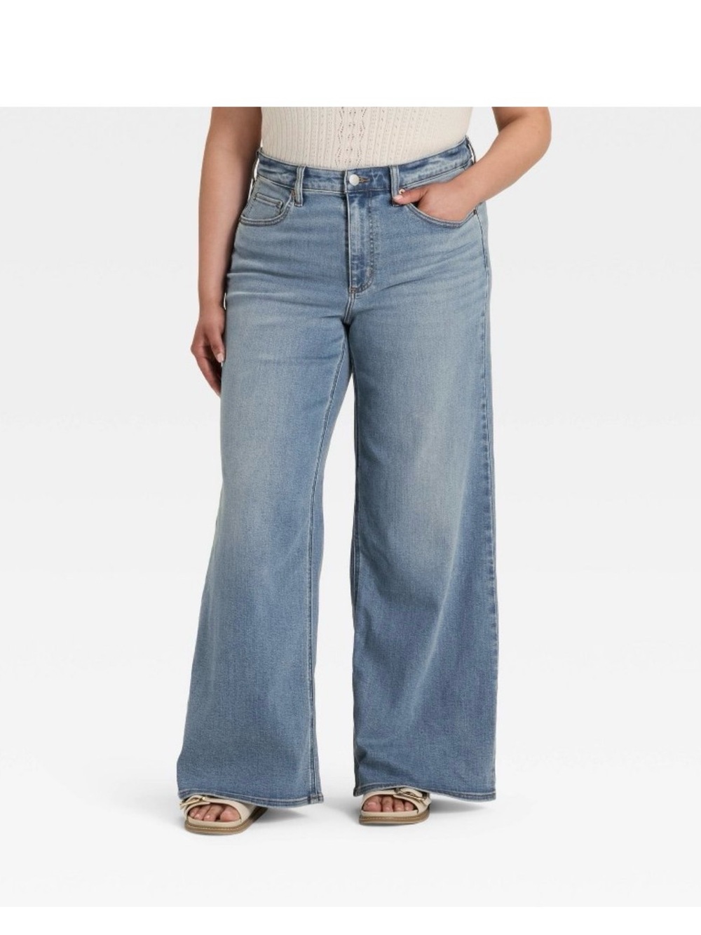 Women’s high Rise wide leg jeans